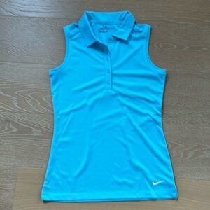 Nike Dri-FIT Victory Women's Sleeveless Golf Polo Light Blue XS